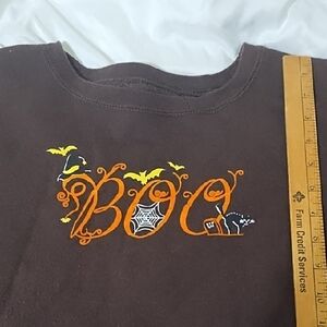 Chocolate Brown Halloween Sweatshirt XL